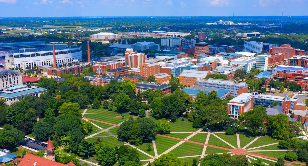 View of a college campus