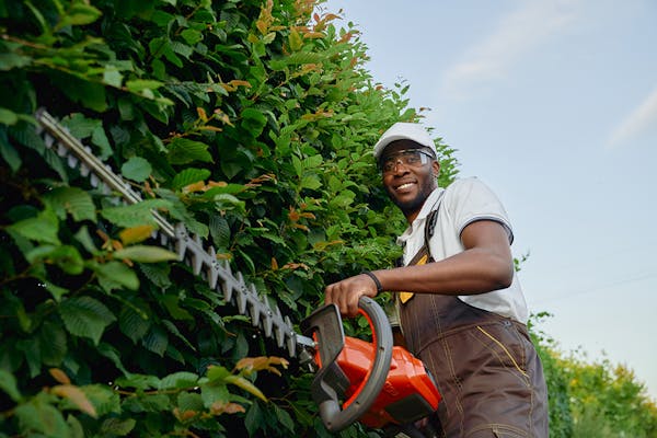 Happy landscaper